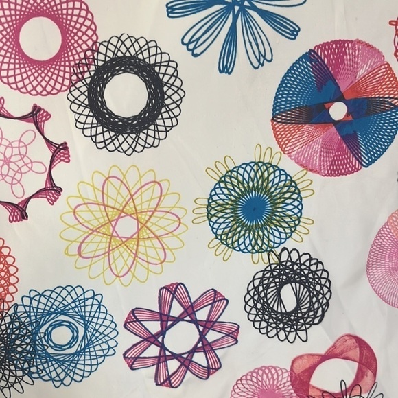 KATE SPADE Saturday Rain Poncho Spirograph Print NWT One Size - Picture 9 of 15